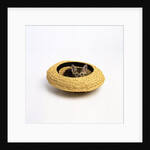 Gray Kitten Hiding in Hat by Anonymous
