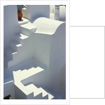 Stairway and Landing of a Whitewashed Church by Anonymous