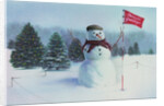 Golfing Snowman by Kirsten Soderlind