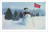 Golfing Snowman by Kirsten Soderlind