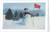 Golfing Snowman by Kirsten Soderlind