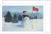 Golfing Snowman by Kirsten Soderlind