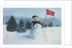 Golfing Snowman by Kirsten Soderlind