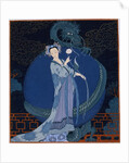Lady With a Dragon by Georges Barbier