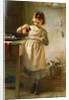 Girl with a Kitten by Emily Farmer