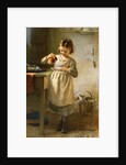 Girl with a Kitten by Emily Farmer