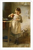 Girl with a Kitten by Emily Farmer
