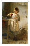 Girl with a Kitten by Emily Farmer
