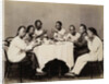 Group of Young Chinese Men Having Lunch by Anonymous