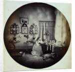 Albumen Print Portrait of a Young Woman Reading in One of Henry Arthur Herbert's Homes by Anonymous