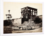 Kiosk of Trajan and Early Nice Cruise Boat by Francis Frith