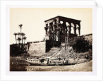 Kiosk of Trajan and Early Nice Cruise Boat by Francis Frith
