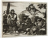 17th-Century Engraving Depicting Chinese Merchants Consulting Fortune Tellers by Anonymous