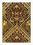 Mosaic Print Ecclesiastical Wallpaper Design by Augustus Welby Pugin