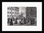 Engraving Depicting Mothers, with Their Children, Exercising at Tothill Fields Prison by Anonymous