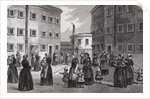 Engraving Depicting Mothers, with Their Children, Exercising at Tothill Fields Prison by Anonymous