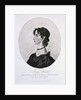 Engraving of Anne Bronte by Walker and Boutall