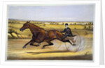 Queen of the Turf, 'Maud S', Driven by W.W. Bair Lithograph by Nicholas Winfield Scott Leighton