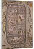 Map of Jerusalem and Surrounding Area Engraved by Joris Hoefnagel from Civitates Orbis Terrarum by Anonymous
