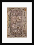 Map of Jerusalem and Surrounding Area Engraved by Joris Hoefnagel from Civitates Orbis Terrarum by Anonymous