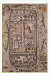 Map of Jerusalem and Surrounding Area Engraved by Joris Hoefnagel from Civitates Orbis Terrarum by Anonymous