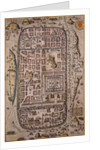 Map of Jerusalem and Surrounding Area Engraved by Joris Hoefnagel from Civitates Orbis Terrarum by Anonymous