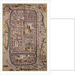Map of Jerusalem and Surrounding Area Engraved by Joris Hoefnagel from Civitates Orbis Terrarum by Anonymous
