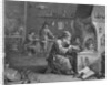 Laboratory of an Alchemist Engraving by Fenier
