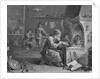 Laboratory of an Alchemist Engraving by Fenier