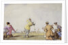 Late Edwardian Golfing Scene by Anonymous