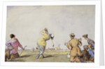 Late Edwardian Golfing Scene by Anonymous