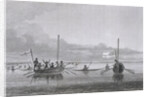 Eskimaux Coming Towards the Boats by Edward Finden