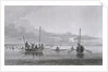 Eskimaux Coming Towards the Boats by Edward Finden