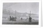 Eskimaux Coming Towards the Boats by Edward Finden