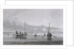 Eskimaux Coming Towards the Boats by Edward Finden