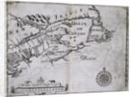 Early 17th-Century Map of the North American Coast from Cape Cod to Newfoundland by Anonymous