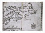 Early 17th-Century Map of the North American Coast from Cape Cod to Newfoundland by Anonymous