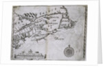 Early 17th-Century Map of the North American Coast from Cape Cod to Newfoundland by Anonymous