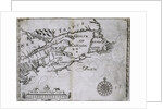 Early 17th-Century Map of the North American Coast from Cape Cod to Newfoundland by Anonymous