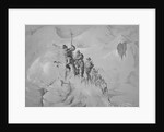 Illustration Depicting Expedition Members Ascending Mont Blanc by Anonymous