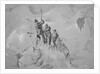 Illustration Depicting Expedition Members Ascending Mont Blanc by Anonymous