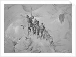 Illustration Depicting Expedition Members Ascending Mont Blanc by Anonymous