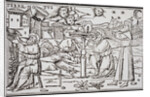 Print of Arabian Astrologers Examining the Sky from In Somnium Scipionis by Ambrosius Macrobius