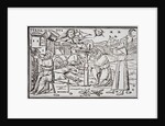 Print of Arabian Astrologers Examining the Sky from In Somnium Scipionis by Ambrosius Macrobius