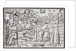 Print of Arabian Astrologers Examining the Sky from In Somnium Scipionis by Ambrosius Macrobius