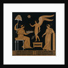 19th Century Greek Vase Illustration of Eros with Two Courtesans by Anonymous