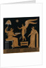 19th Century Greek Vase Illustration of Eros with Two Courtesans by Anonymous