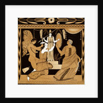 19th Century Greek Vase Illustration of Cassandra with Apollo and Minerva by Anonymous
