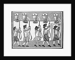 17th Century Woodcut of the Ringing of Bells in a Steeple by Anonymous