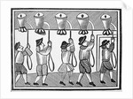 17th Century Woodcut of the Ringing of Bells in a Steeple by Anonymous
